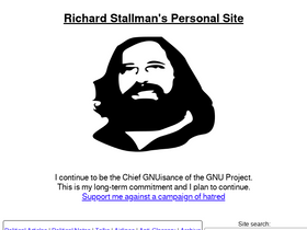 'stallman.org' screenshot