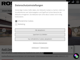 'rosier.de' screenshot
