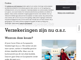 'ditzo.nl' screenshot
