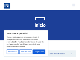 Captura de pantalla del sitio web