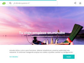 'minube.com.mx' screenshot