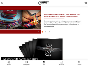 'militaryshop.com.au' screenshot