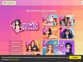 'dressupmix.com' screenshot