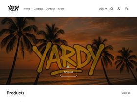 yardy.shop homepage screenshot