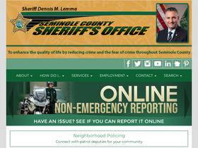 'seminolesheriff.org' screenshot