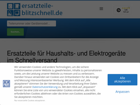 'ersatzteile-blitzschnell.de' screenshot