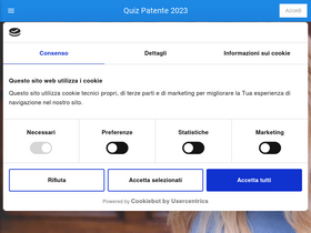 'quizpatenteapp.com' screenshot