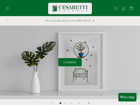 galeriacesaretti.com homepage screenshot