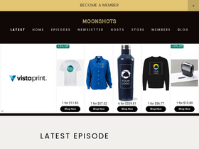 'moonshots.io' screenshot