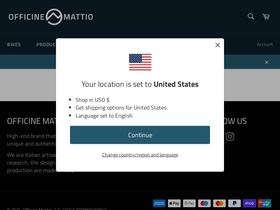 Officine Mattio website screenshot