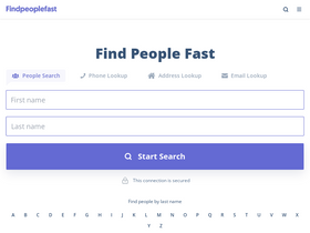 'findpeoplefast.net' screenshot