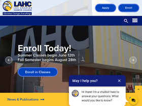 'lahc.edu' screenshot
