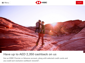 'hsbc.ae' screenshot