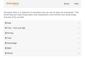 'calculatordaily.com' screenshot