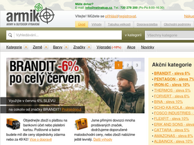 'armik.cz' screenshot
