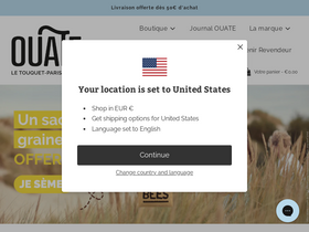 ouate-paris.com homepage screenshot