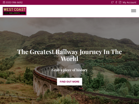 'westcoastrailways.co.uk' screenshot