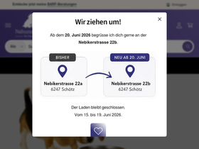 nahuna.ch homepage screenshot