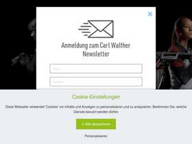'carl-walther.de' screenshot