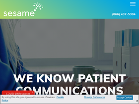 'sesamecommunications.com' screenshot