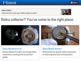 'mizeni.com' screenshot