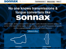 'sonnax.com' screenshot