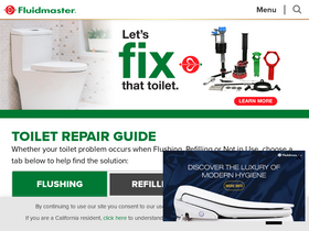 'fluidmaster.com' screenshot