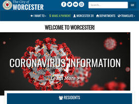 'worcesterma.gov' screenshot