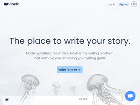 'novlr.org' screenshot