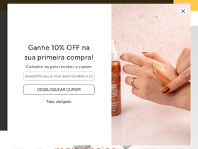 Sol Loiro Cosméticos website screenshot
