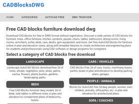 'cadblocksdwg.com' screenshot