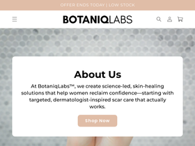 BotaniqLabs website screenshot