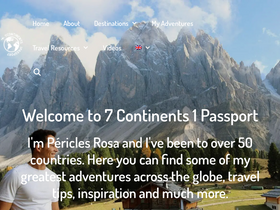 '7continents1passport.com' screenshot