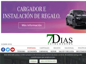 'extremadura7dias.com' screenshot