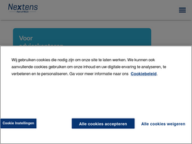 'nextens.nl' screenshot