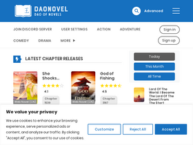 'daonovel.com' screenshot