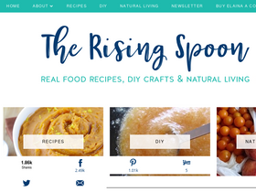 'therisingspoon.com' screenshot