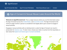 'ageofconsent.net' screenshot