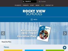 'rockyview.ab.ca' screenshot