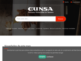 'eunsa.es' screenshot