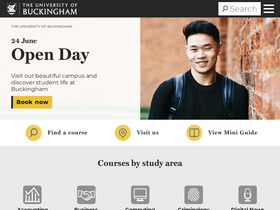 'buckingham.ac.uk' screenshot