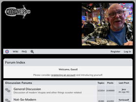 'modernvespa.com' screenshot