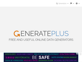'generate.plus' screenshot