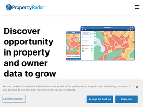 'propertyradar.com' screenshot