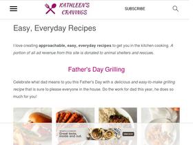 'kathleenscravings.com' screenshot