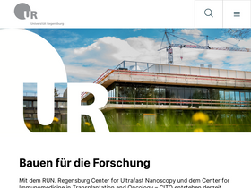 'uni-regensburg.de' screenshot