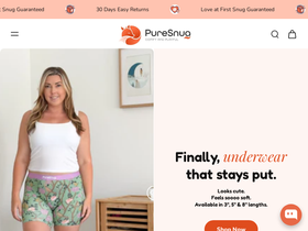 Puresnug homepage screenshot
