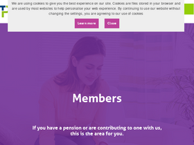 'teacherspensions.co.uk' screenshot