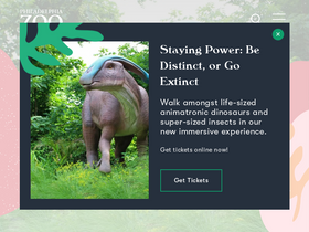 'philadelphiazoo.org' screenshot