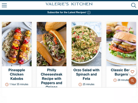 'fromvalerieskitchen.com' screenshot